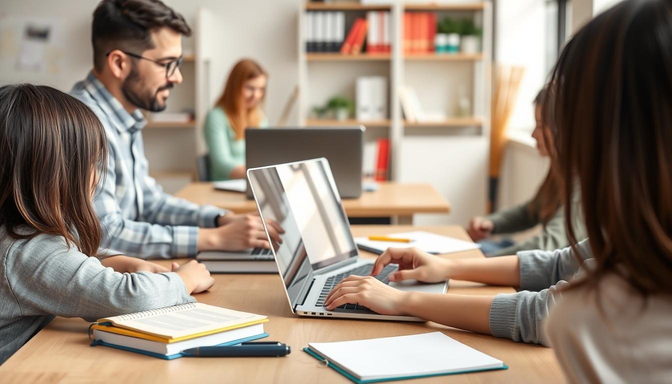 Student preparing for exams with study materials